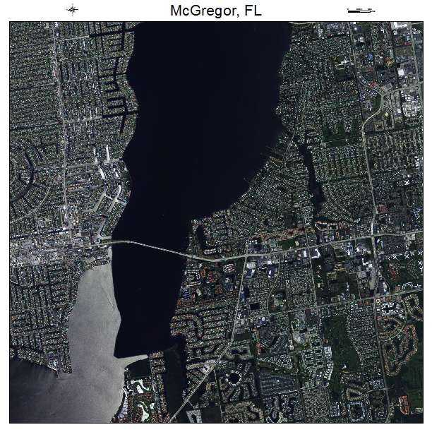 McGregor, FL air photo map