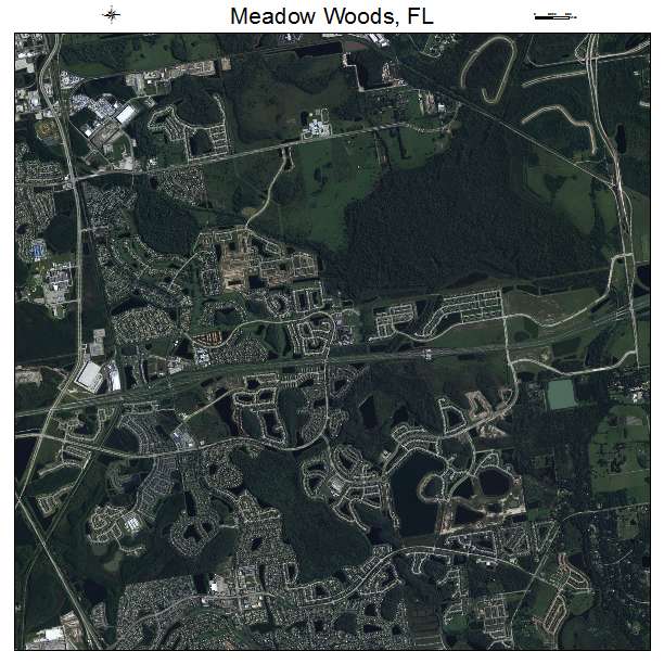 Meadow Woods, FL air photo map