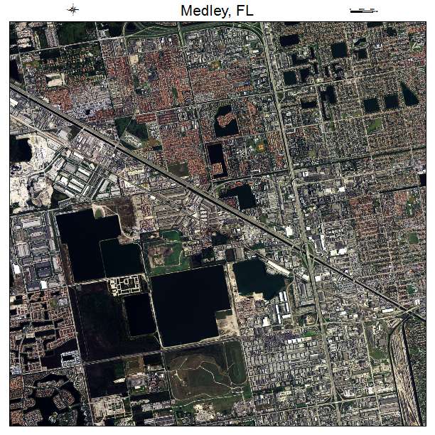 Medley, FL air photo map