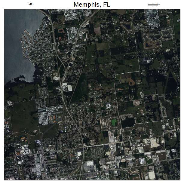 Memphis, FL air photo map