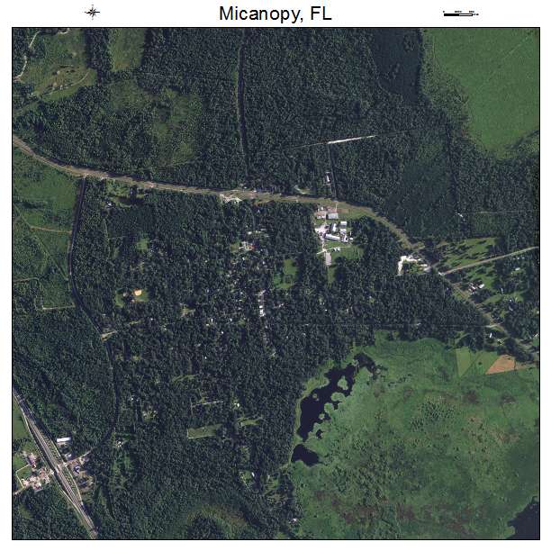 Micanopy, FL air photo map