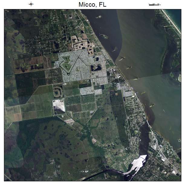 Micco, FL air photo map