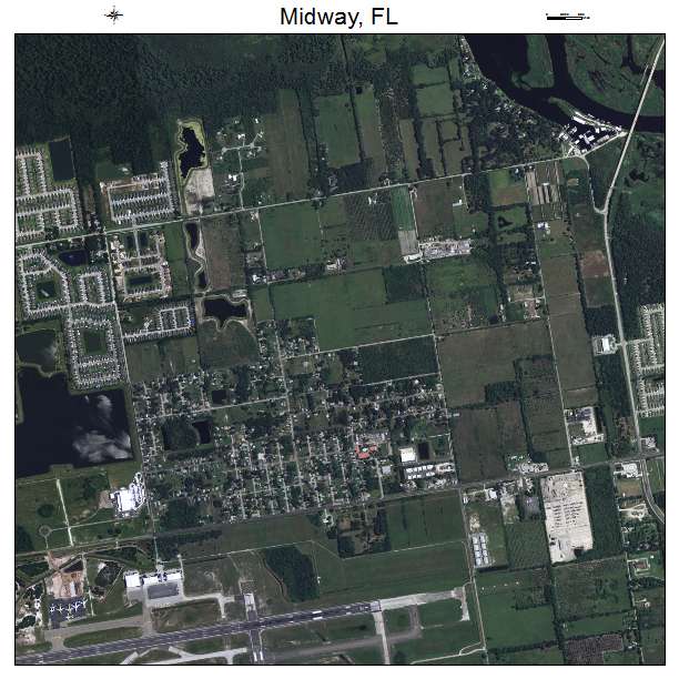 Midway, FL air photo map