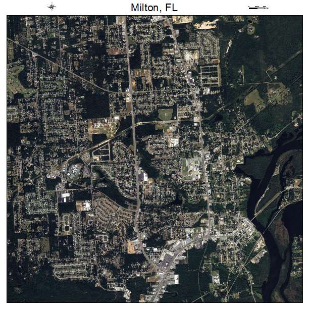 Milton, FL air photo map
