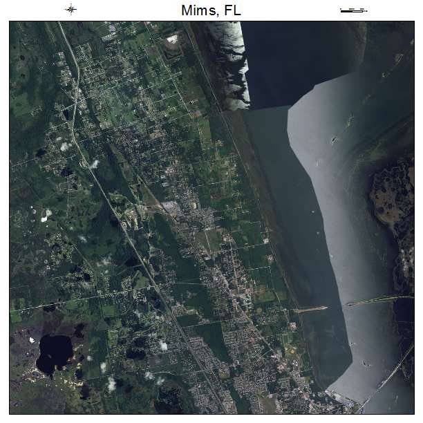 Mims, FL air photo map
