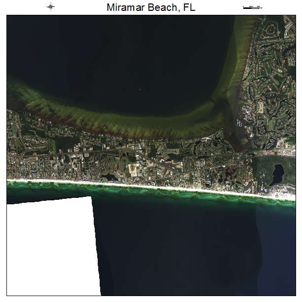 Miramar Beach, FL air photo map