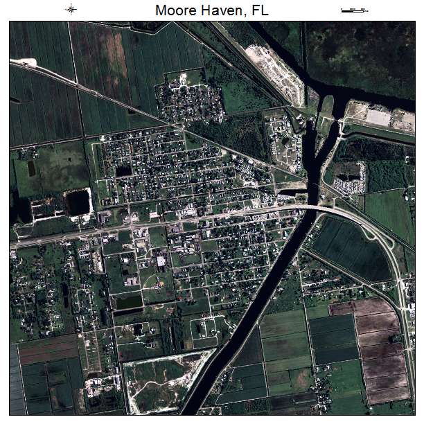 Moore Haven, FL air photo map