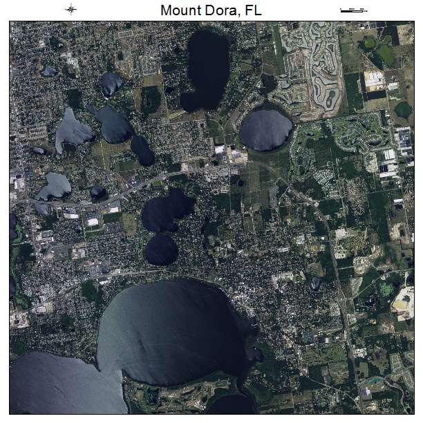 Mount Dora, FL air photo map