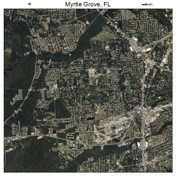 Myrtle Grove, FL air photo map