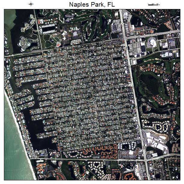 Naples Park, FL air photo map