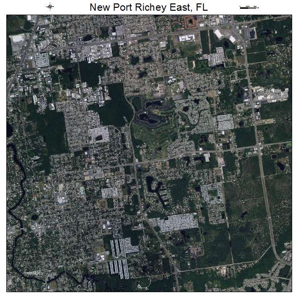 New Port Richey East, FL air photo map