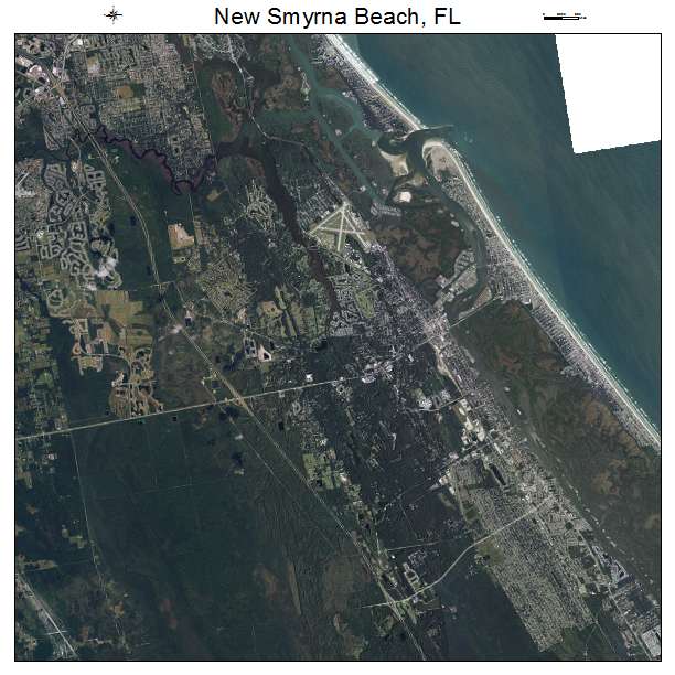 New Smyrna Beach, FL air photo map