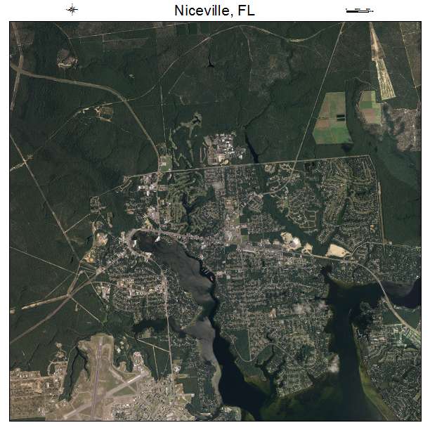 Niceville, FL air photo map
