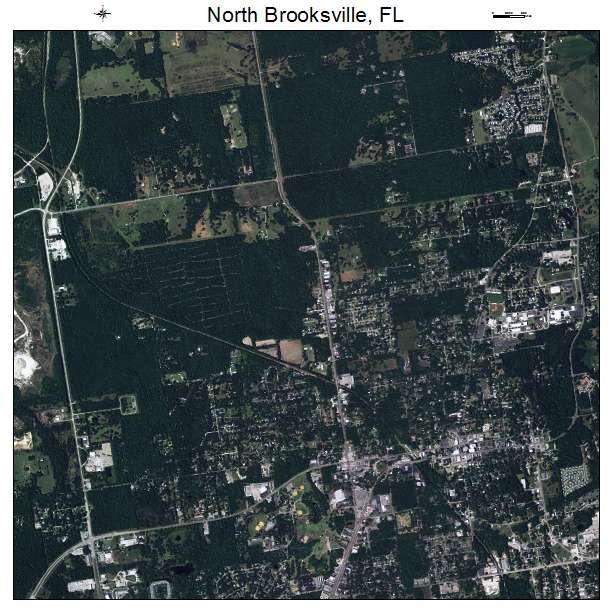 North Brooksville, FL air photo map
