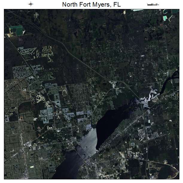 North Fort Myers, FL air photo map
