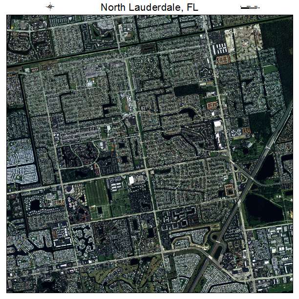 North Lauderdale, FL air photo map