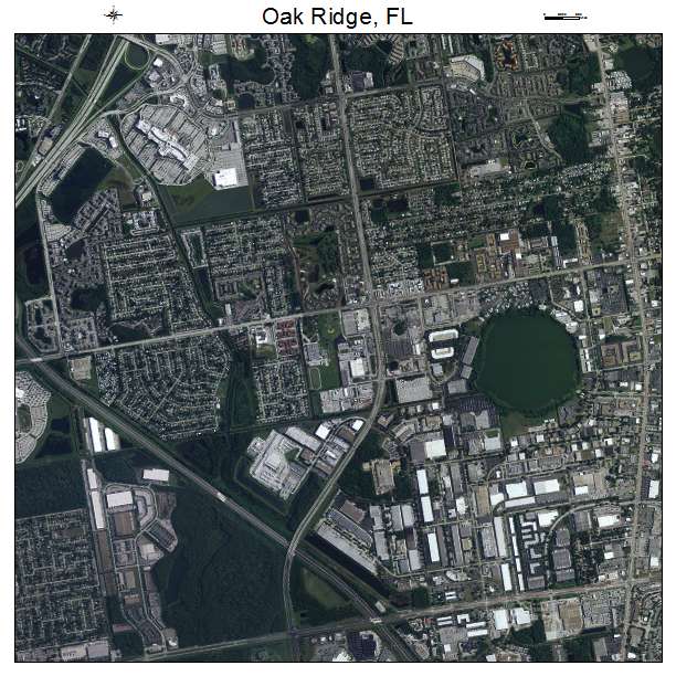 Oak Ridge, FL air photo map