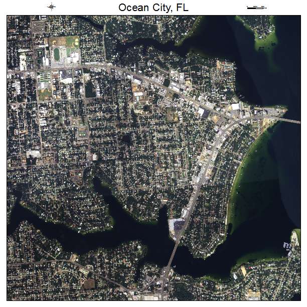 Ocean City, FL air photo map