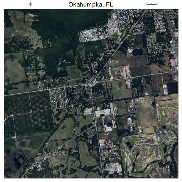 Okahumpka, FL air photo map