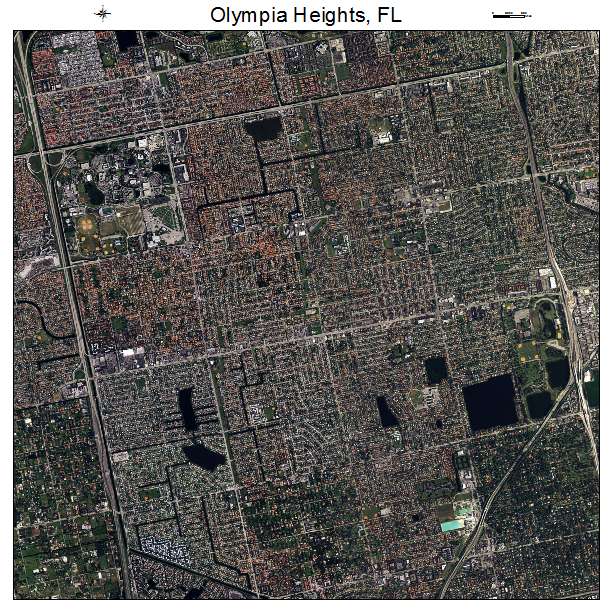 Olympia Heights, FL air photo map