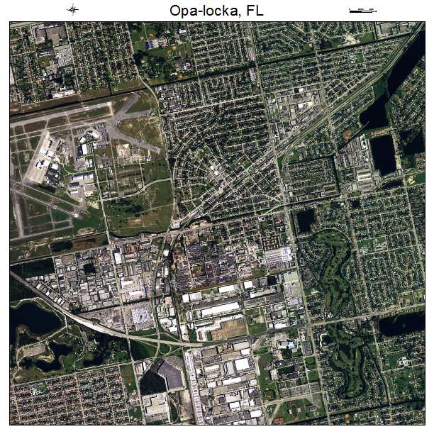 Opa locka, FL air photo map