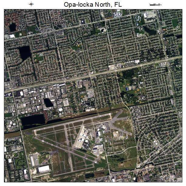 Opa locka North, FL air photo map