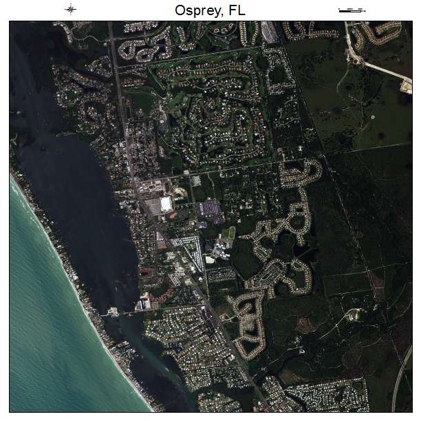 Osprey, FL air photo map