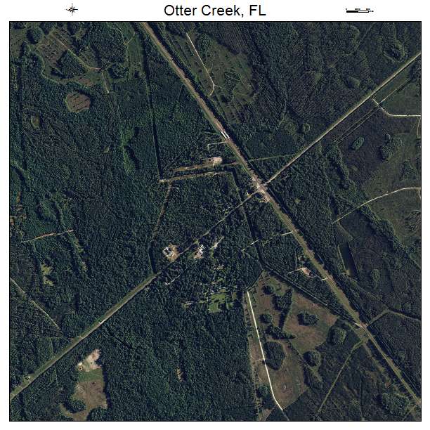 Otter Creek, FL air photo map