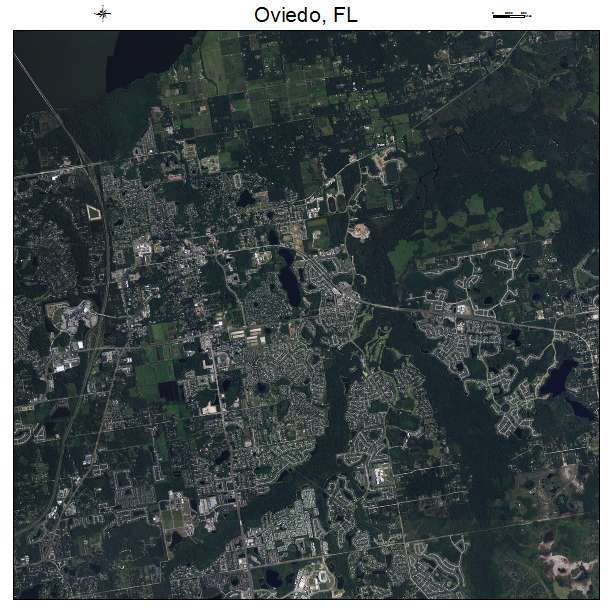 Oviedo, FL air photo map