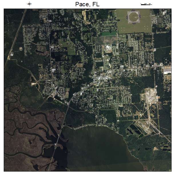 Pace, FL air photo map