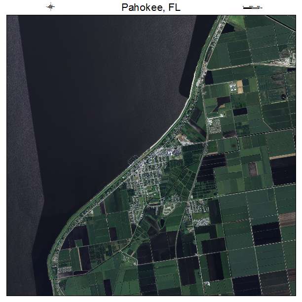 Pahokee, FL air photo map