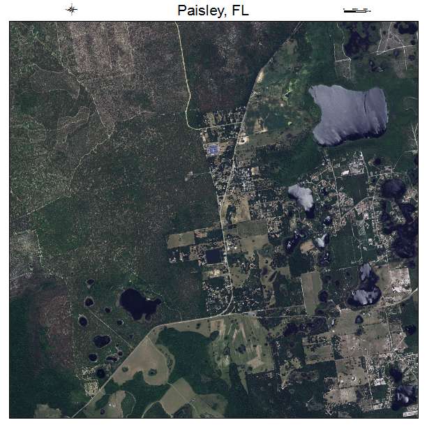Paisley, FL air photo map