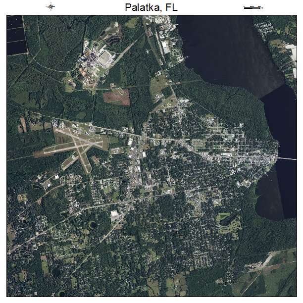 Palatka, FL air photo map