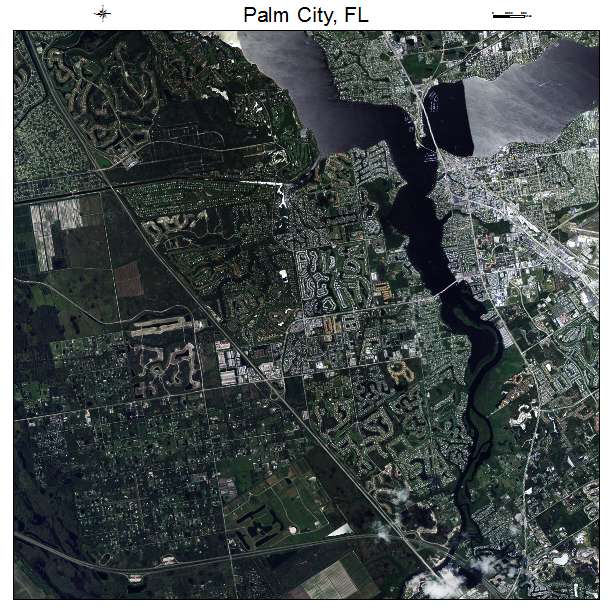 Palm City, FL air photo map