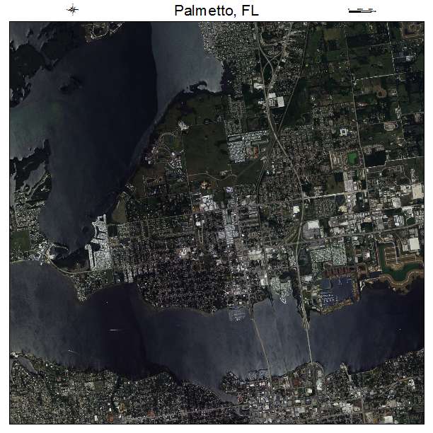 Palmetto, FL air photo map
