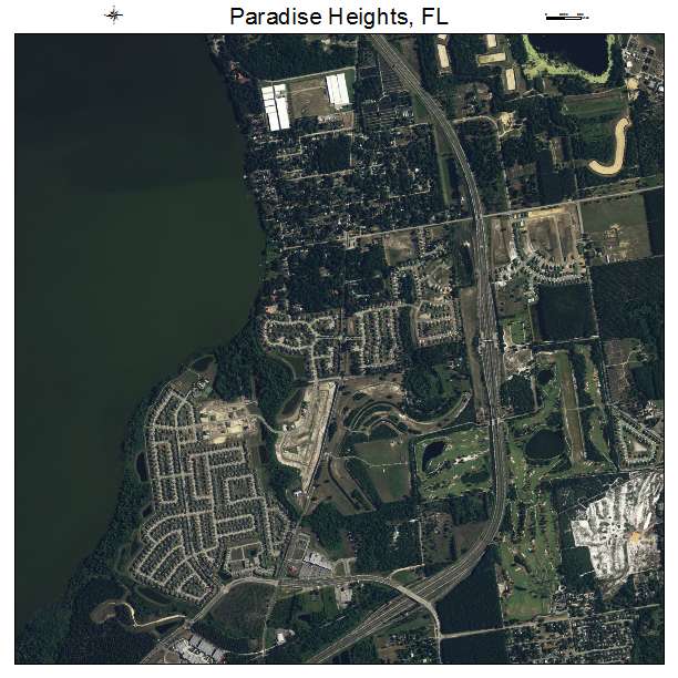 Paradise Heights, FL air photo map