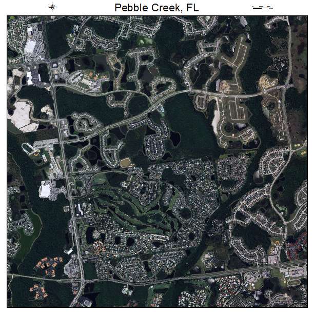 Pebble Creek, FL air photo map
