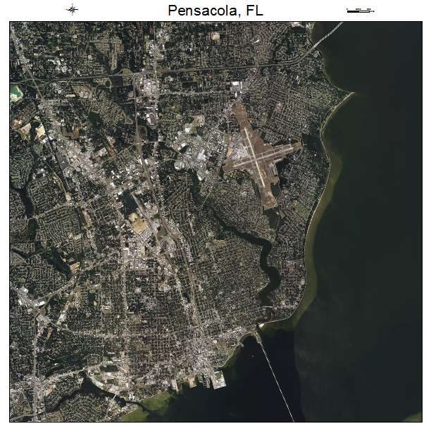 Pensacola, FL air photo map