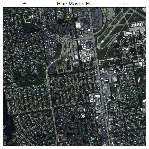 Pine Manor, FL air photo map