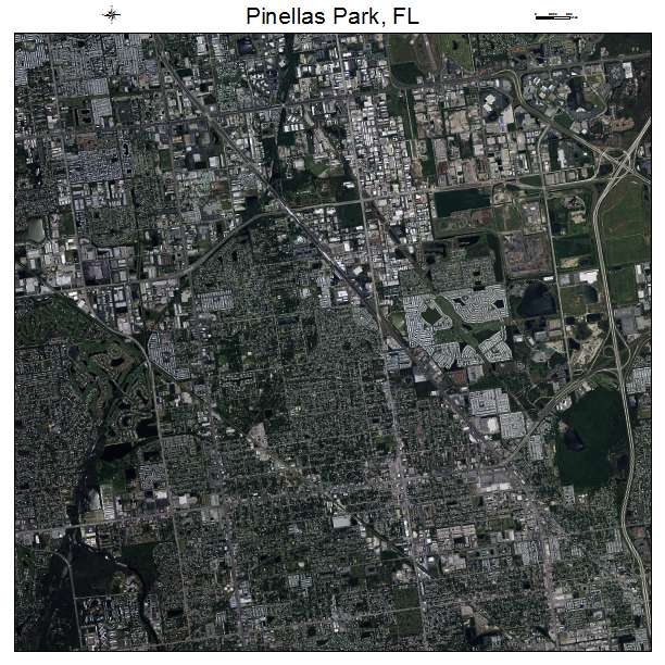 Pinellas Park, FL air photo map