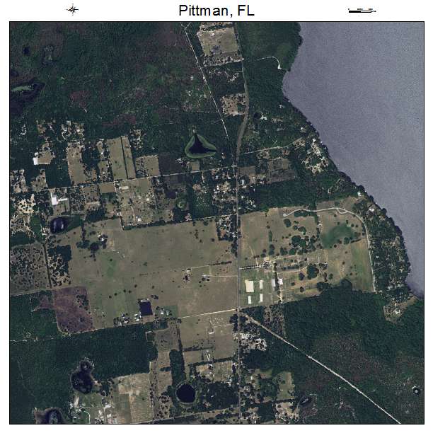 Pittman, FL air photo map