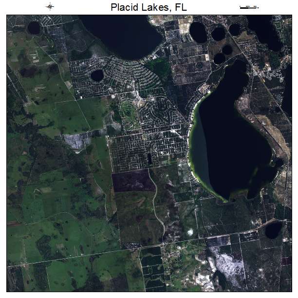 Placid Lakes, FL air photo map