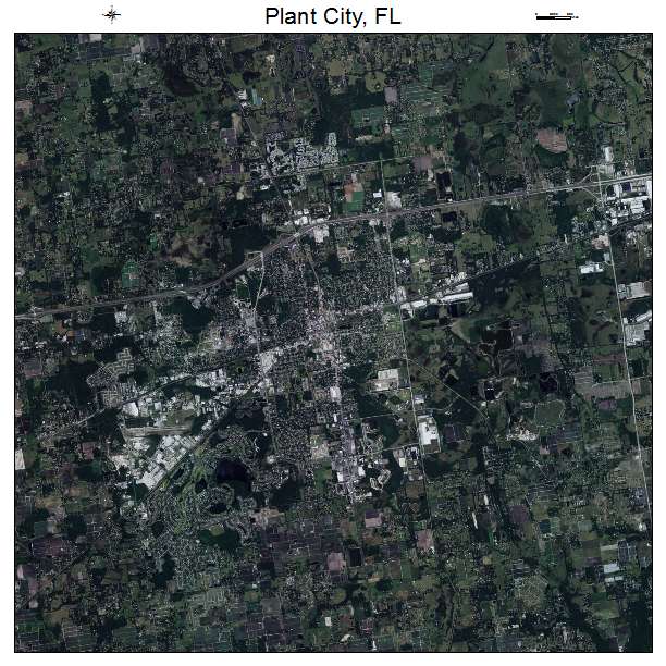 Plant City, FL air photo map