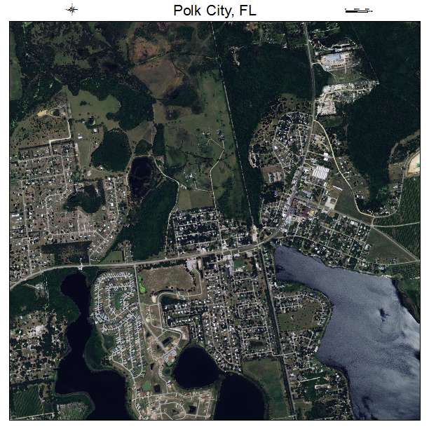 Polk City, FL air photo map