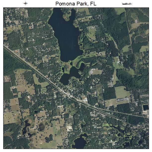 Pomona Park, FL air photo map