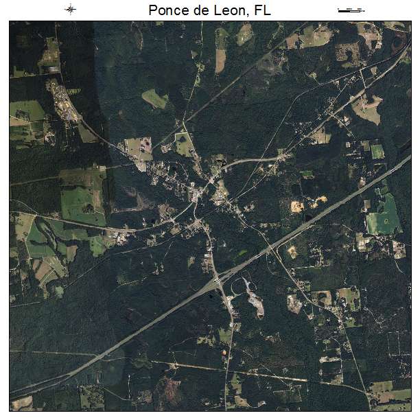 Ponce de Leon, FL air photo map