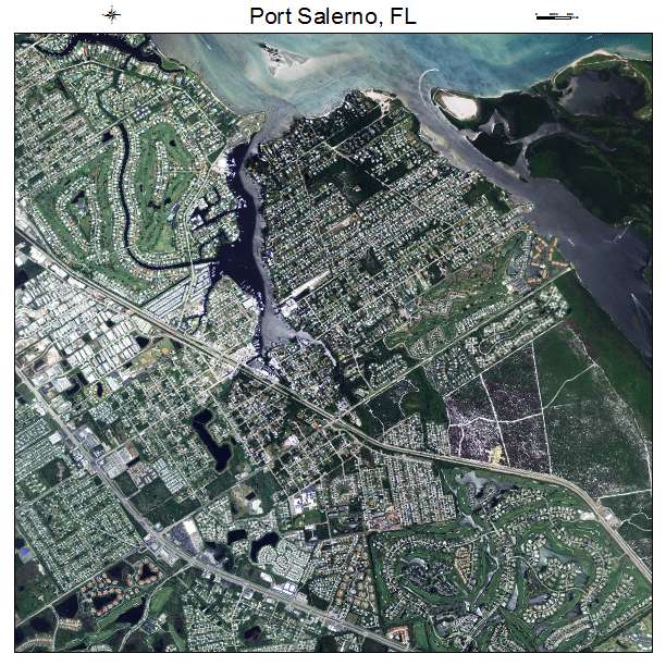 Port Salerno, FL air photo map