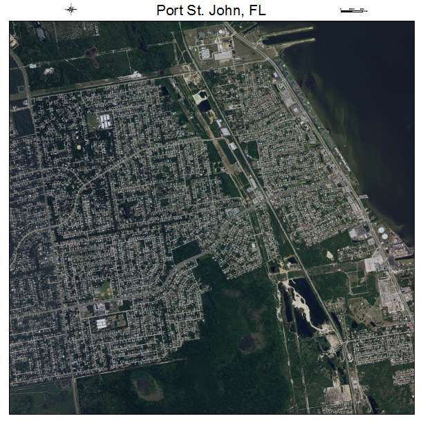 Port St John, FL air photo map