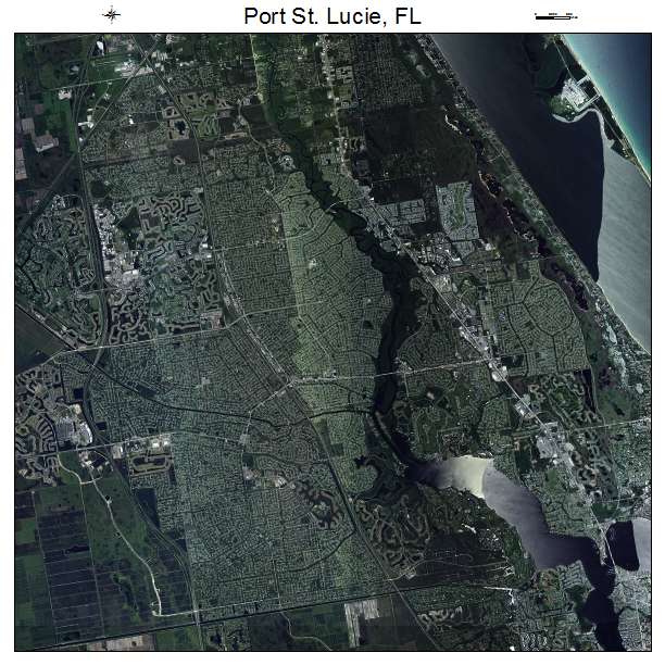 Port St Lucie, FL air photo map