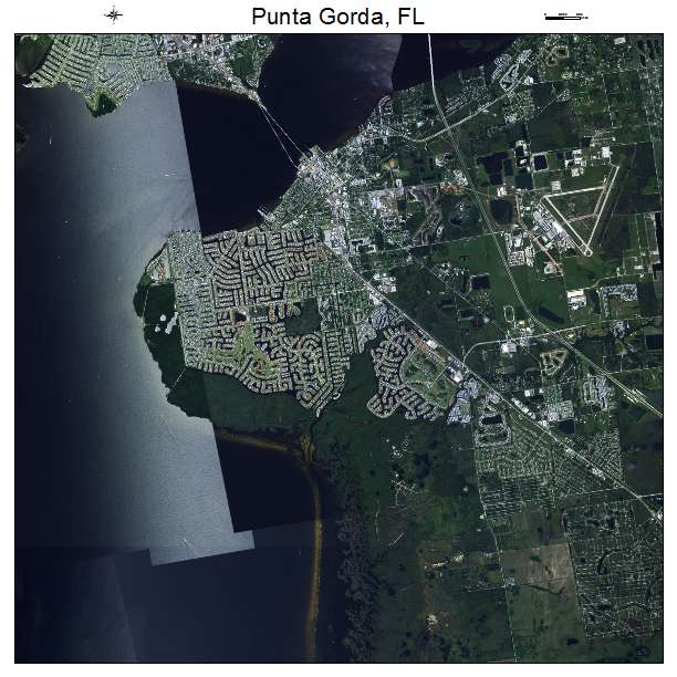 Punta Gorda, FL air photo map